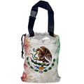 Vintage Mexico Flag Car Trash Bag,Hanging Drawstring Car Garbage Bag,Waterproof Canvas Car Back Seat Organizer with Adjustable Buckle,for Vehicles,SUVs,Camping,Road Trips