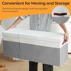 Extra Large Toy Box,150L Foldable Sturdy Toy Storage with Lid, 40"x14"x16" Kids Storage Organizer, Toy Chest for Boys&Girls,f