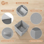 STORAGE MANIAC Storage Cubes, 13 Inch Collapsible Storage Bins with Handles, 6 Pack Fabric Foldable Bins for Organization, Du