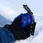 Snow Joe SJEG-DZ Ice Dozer Ice and Snow Scraper Tool | Squeegee Brush, Blue