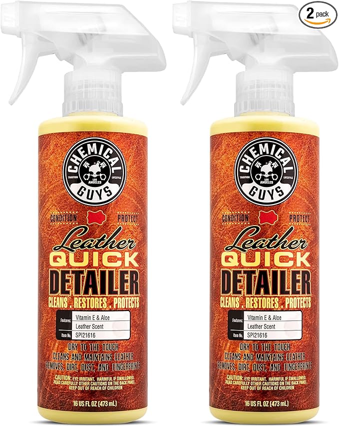 Chemical Guys SPI21616 Leather Quick Detailer for Car Interiors, Furniture, Apparel, Shoes, Sneakers, Boots, and More (Works 