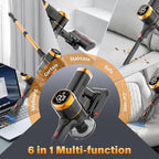 Tikom V500 Cordless Vacuum Cleaner for Home, 40000Pa/450W Stick Vacuum with LED Touch Screen, Charging Wall Dock, Anti-Tangle