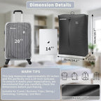 Upgraded Vacuum Bag for Travel, Professional IPX8 Waterproof Reusable Vacuum Compression Bags for Travel Suitcases, Durable S
