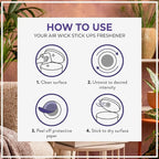 Air Wick Stick Ups Air Freshener, Lavender and Chamomile, 2 ct (Pack of 4)