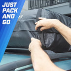Rooftop Cargo Carrier, PI Store Waterproof Car Roof Bag with Protective Mat, Extra 16 Cubic Foot Storage Carriers for All Cars with/Without Roof Racks, Gift for Men