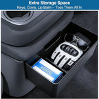 Center Console Hanging Organizer Box Compatible with 2019-2025 Chevy Silverado Gmc Sierra 1500 and 2020-2025 Silverado Sierra 2500hd 3500hd Insert Storage Caddy Accessories Fits Split Bench Seat Only