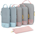 BAGSMART 6 Set /4 Set/2 Set Compression Packing Cubes for Travel, Lightweight Luggage Organizer Bags, Durable Space Saver Bag