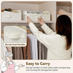 GRANNY SAYS Purse Organizer for Closet, Trapezoid Storage Bins, Closet Organizers and Storage, Decorative Storage Baskets for