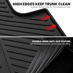 LASFIT Cargo Mat for Nissan Altima 2019-2026, All Weather TPE Custom Fit Durable No-Curling Trunk Mat for Altima 2019 2020 2021 2022 2023 2024 2025 2026 Cargo Liner Cargo Tray Accessories, Black