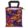 Car Trash Bag Large Hanging Can for Back of Seat, Cute Waterproof Car Garbage Bag for Vehicle, Travelling, Outdoor Colorful Skull Pattern