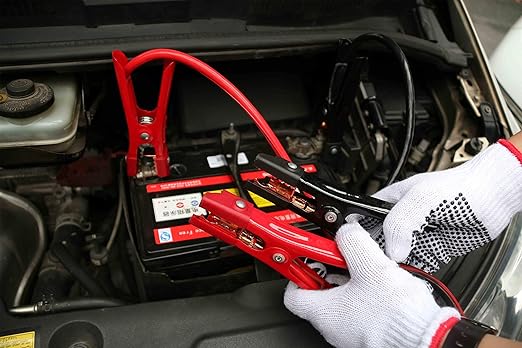 Jumper Cables,Heavy Duty 4 Gauge 20 Feet Battery Cable for Car, Booster Battery Wires with Alligator Clips,Carrying Bag,Safety Gloves and Iron Brush for Cars Truck