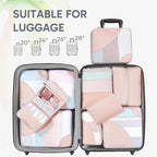 10 Set Packing Cubes for Travel, Gifts for Women Mom,Anti-Tearing Suitcase Organizer for Luggage with Shoe & Hanging Toiletry