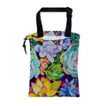 Car Trash Bag Abstract Succulent Plant Leak-Proof Waterproof Car Garbage Bag with Drawstring Foldable Canvas Trash Bin with Adjustable Buckle for Car Accessories, Travelling, Camping