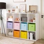 GRANNY SAYS 11x11 storage cubes for shelves, Rainbow-colored Storage Boxes for Cube Storage, 11-inch Cube Storage Bins for Or