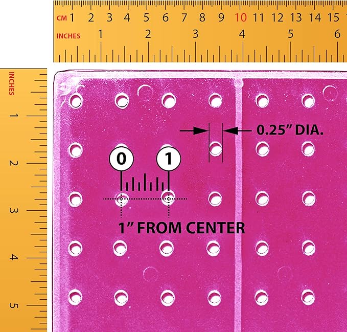 Azar Displays 900940-PNK The DIY Multi-Purpose 10-Piece Pegboard Wall Organizer Kit with One Panel and Accessory Assortment: 
