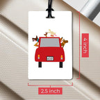 R. Nichols Dogs Luggage Tag Set - Sturdy Waterproof Plastic Travel Labels for Baggage, Suitcases, Backpacks, and Diaper Bags,