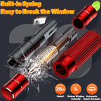 Safehammer - Upgraded Safe Hammer Glass Breaker Under Water, Car Hammer Seatbelt Cutter Window Breaker Emergency Escape Tool,