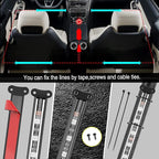 Nilight Car Interior Lights with APP Control 16 Million RGB Colors Strip Lights with Music Sync Mode and Multiple Scene Options for Cars Trucks SUVs