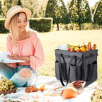Car Trunk Organizer Multifunctional Storage Toolbox Carry Griddle,Large Grill Utensils Accessory Grilling Tools Basket