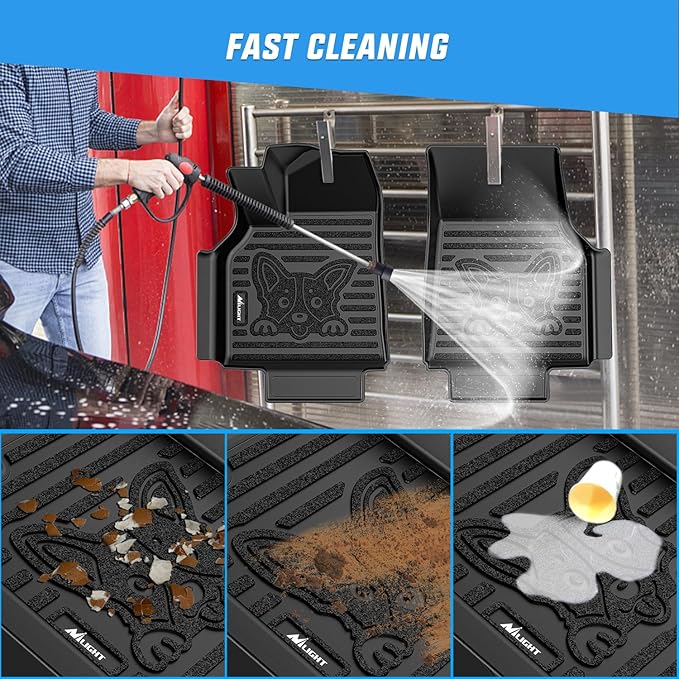 Nilight TPE Floor Mats & Cargo Mats Set for Tesla Model Y (5 Seat only) 2021 2022 2023 2024 2025 All Weather Custom Fit Heavy Duty Floor Liners