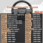GIANT PANDA Steering Wheel Cover for Toyota, Auto Car Steering Wheel Cover for Toyota Highlander Rav4 Corolla Camry,Standard 