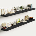 Vivelove 55 Inch Floating Shelves, Deep Wall Shelves with Invisible Brackets, Display Shlf for Bathroom Living Room Kitchen B