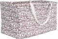 Household Essentials Tan Geometric Krush Container All-Purpose Utility Tote