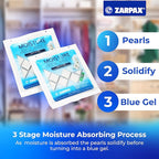 Moisture Absorber Sachets Fresh Cotton 1.4 oz/40g - Remove Excess Moisture In Air & Odor - Desiccant Dehumidifier for