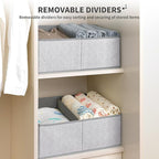 DIMJ Trapezoid Storage Bins for clothes - 4 Packs Closet Organizers and Storage Baskets, Foldable Closet Baskets with Handles