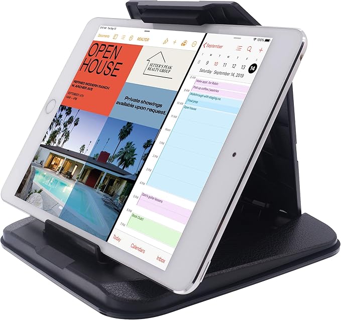 Dashboard GPS Mount Holder - Universal Dashbaord Phone Tablet PC Navigation Holder for Garmin Nuvi Tomtom iPhone iPad Galaxy Yoga Android Fits 4.3"-9.6" GPS & Smartphone Friction Mount