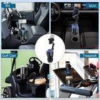 Phone Holders for Your Car Cupholder, 2 in 1 Cell Phone Holder Mount with Cup Holder Expandable Base, 360 Degree Rotating Nec