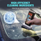 Windshield Oil Film Remover, Car Glass Cleaner Tool for Windshield & Windows, Remove Water Spots, Rain Marks, Haze & Grime, A