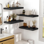 Vivelove 24 Inches Floating Shelves Wall Mounted, 10" Deep Wall Shelves for Bedroom, Bathroom, Living Room, Kitchen, Office, 