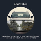 Nano Ceramic Coating for Cars' Windshield: Hydrophobic Glass Coating Spray Kit Provides Advanced Rain Visibility, Repels Dirt