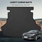 LASFIT Trunk Mat for Toyota Camry 2017 2016 2015(Not Fit Hybrid), Custom Fit TPE All Weather Cargo Mat for Camry 2015-2017 Trunk Liner Rear Cargo Liner, Black