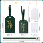 Amylove Bulk Luggage Tags Wedding Favors Adventure Begins Luggage Tags for Guests Travel Tag for Suitcase Bridal Gift 24 Pack