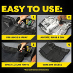 Meguiar’s Quik Solutions All-Weather Floor Mat Kit,All Weather Floor Mat Cleaner and Car Mat Protectant that Deep Cleans & Re
