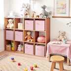 Cupic Cupid 11x11 Storage Cubes, 6 Pack Open Storage Bins with Handles, Storage Cube Organizer for Clothes and Toys, Collapsi