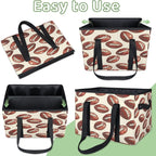 Reusable Grocery Bags Heavy Duty Shopping Bags Foldable Large Tote Bags with Long Handles & Hard Bottom