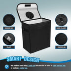 Tapha Car Trash Can with Lid, Leak-Proof Car Organizer and Storage, Waterproof Car Garbage Can, Multipurpose Trash Bin for Car