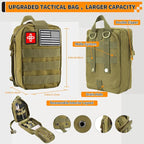 Survival Kit, Gifts for Men Women Teen Boys, 252 pcs Survival Gear and Equipment Mini First Aid Kit for Car Home, Emergency K