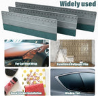 EHDIS Large Vinyl Squeegee Window Tint Tool 3PCS Big Size Felt Edge Wrap Scraper for Vinyl Graphic Decal Car Wrapping Applicator Wallpaper Smoothing (Grey)