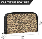 Car Tissue Holder Car Visor Organizer Tissue Box Holder for Car Sun Visor Organizer with Car Vehicle Accessories Essentials Interior for Women Men Classical Leopard Print