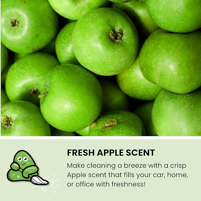 Slime Buddies Car Cleaning Gel Putty - 6 Pack Apple Scented Interior Detailing Tool for Cup Holder, Air Vent & Keyboard - Reu