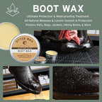Otter Wax Leather Care Kit | 100% All-Natural Leather Care Products | Made In The USA | Includes Saddle Soap & Leather Salve 