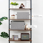 GRANNY SAYS Storage Bins for Shelves, Closet Bins with Label Holders, Fabric Storage Bin for Bedroom, Decorative Storage Cont