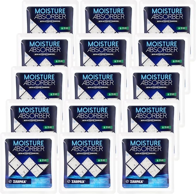 Moisture Absorber Sachets Activated Charcoal 1.4 oz/40g - Remove Excess Moisture In Air - Desiccant Dehumidifier for Closet,