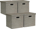 Posprica Storage Bins with Lids,13×13×13 Foldable Storage Cube Baskets Boxes Fabric Drawers for Closet Shelf Cabinet Bookcase