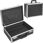 LOCKCURX File Organizer Storage Box - 16.9 x 12.2 x 6.3 Inch Large, Portable Locking Storage Totes with Dual Combination Lock