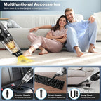 Handheld Vacuum Cordless, 14500PA Powerful Suction Hand Held Vacuum Cleaner with Brushless Motor, Rechargeable and Portable C